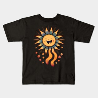 Retro Happy Sun Kids T-Shirt